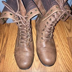 Brown Rogue Lace Up Boots